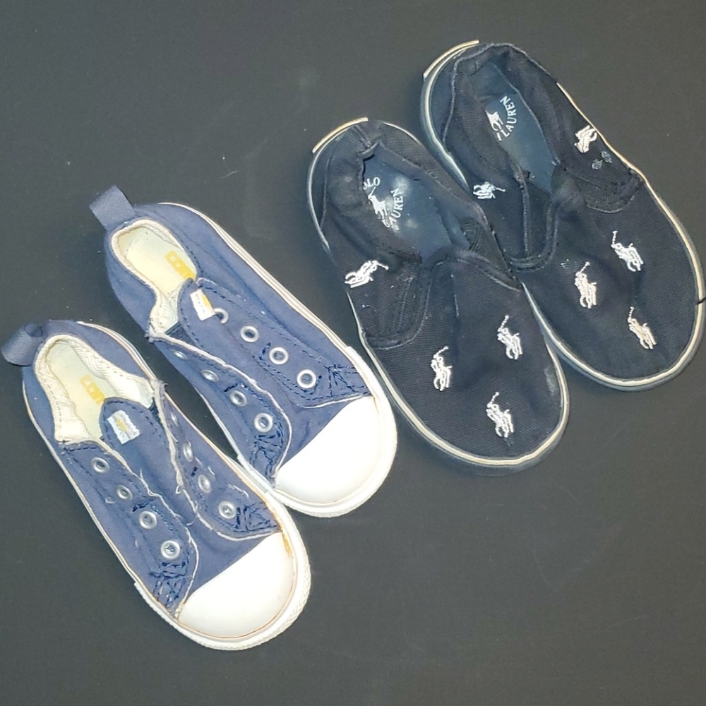 Ralph Lauren Polo Converse toddler shoe bundle